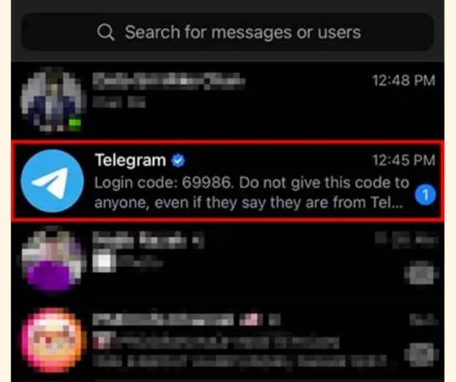 如果你發送屏幕截圖給詐騙者,對方就能看到你的驗證碼,然後盜走你的帳號